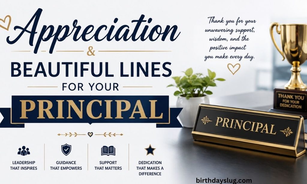150+ Heartfelt Appreciation & Beautiful Lines for Your Principal