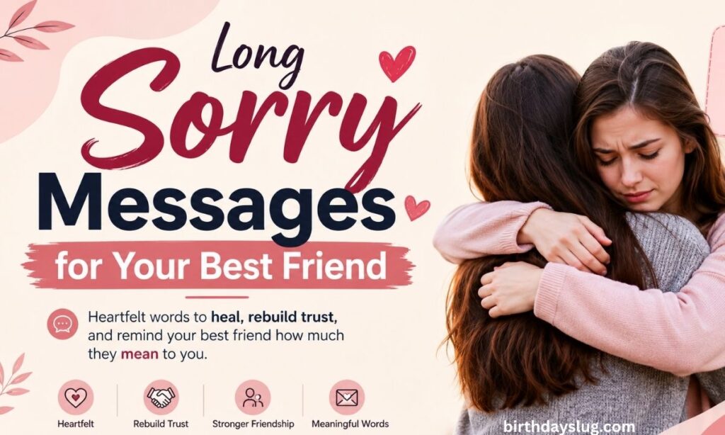280+ Heartfelt Long Sorry Messages for Your Best Friend to Say "I'm Truly Sorry"