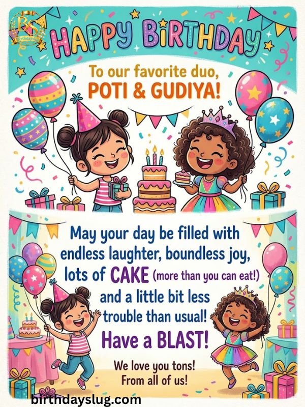 Funny Birthday Wishes for Poti / Gudiya