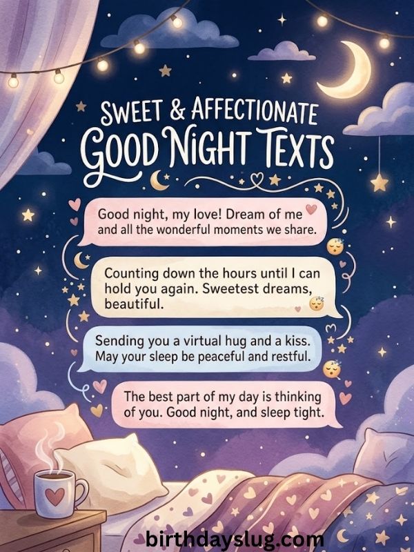 Sweet & Affectionate Good Night Texts