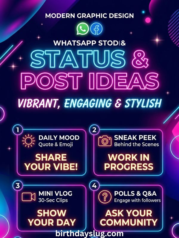 WhatsApp Status & Facebook Post Ideas