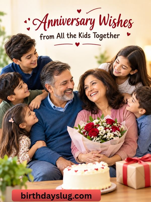 Anniversary Wishes from All the Kids Together