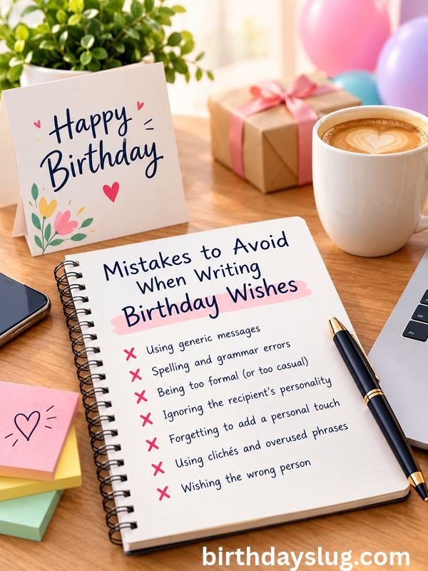 Mistakes to Avoid When Writing Birthday Wishes