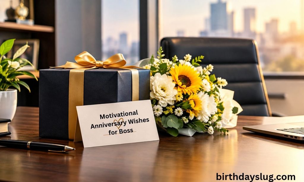 Motivational Anniversary Wishes for Boss