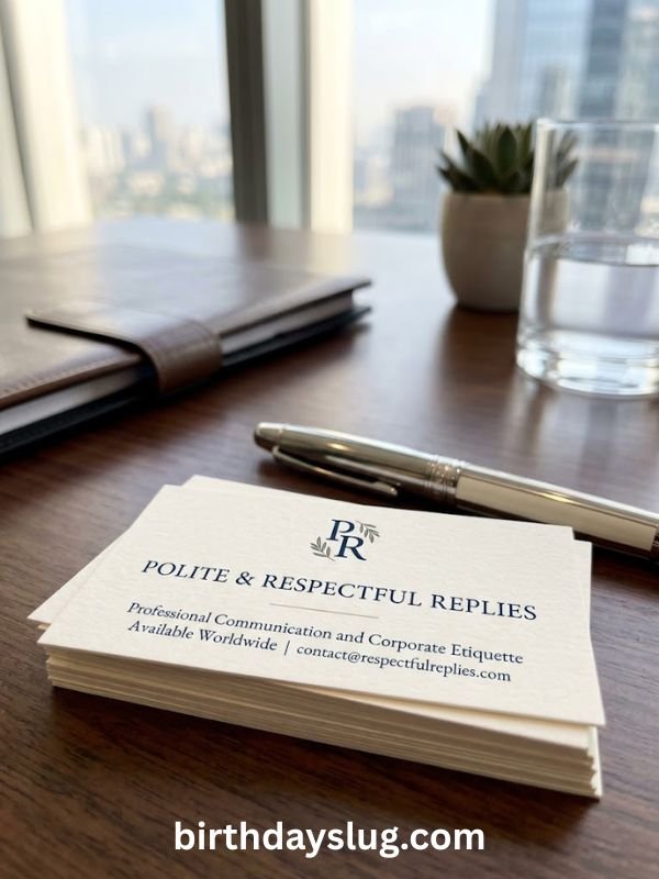 Polite & Respectful Replies