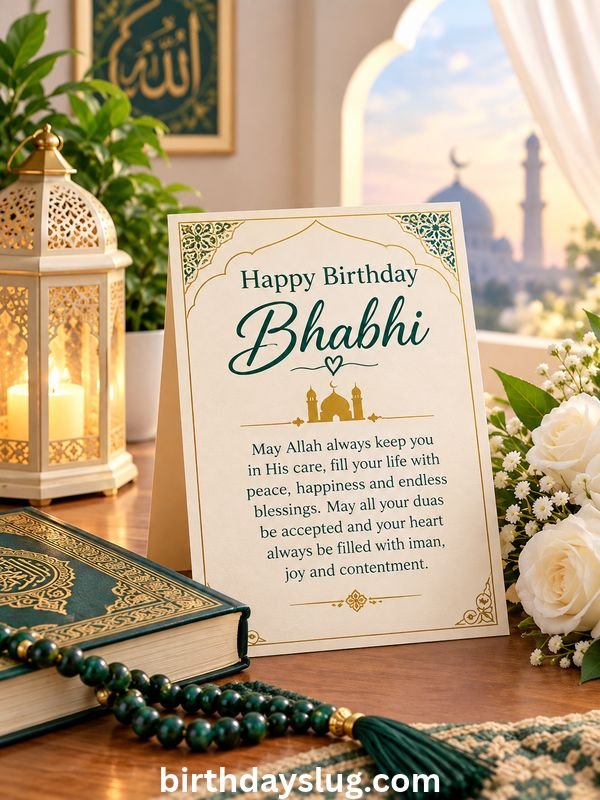Religious Birthday Wishes for Bhabhi (Dua & Blessings)