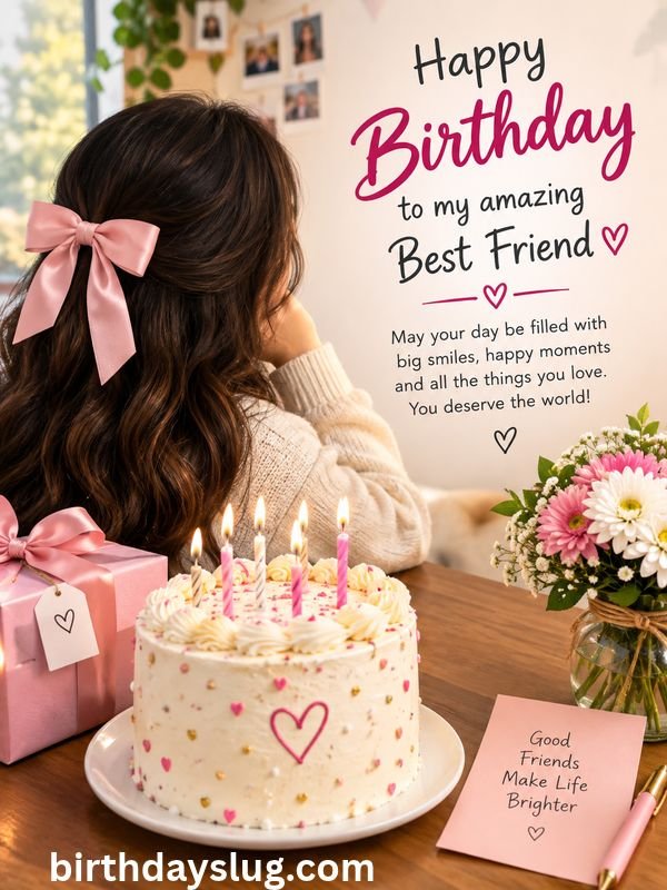 Simple and Unique Birthday Wishes for Best Friend Girl