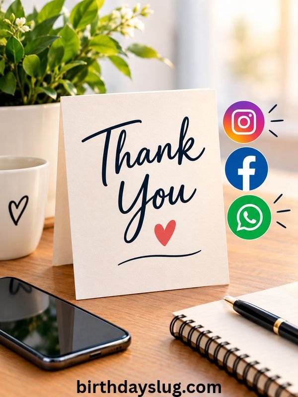 Thank You Replies for Instagram, Facebook & WhatsApp