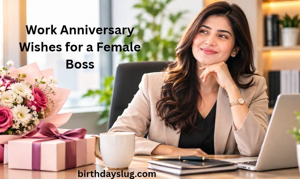 Work Anniversary Wishes for a Female Boss