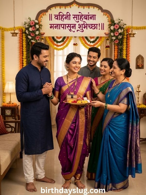 वेगवेगळ्या नात्यांकडून वहिनीसाठी शुभेच्छा